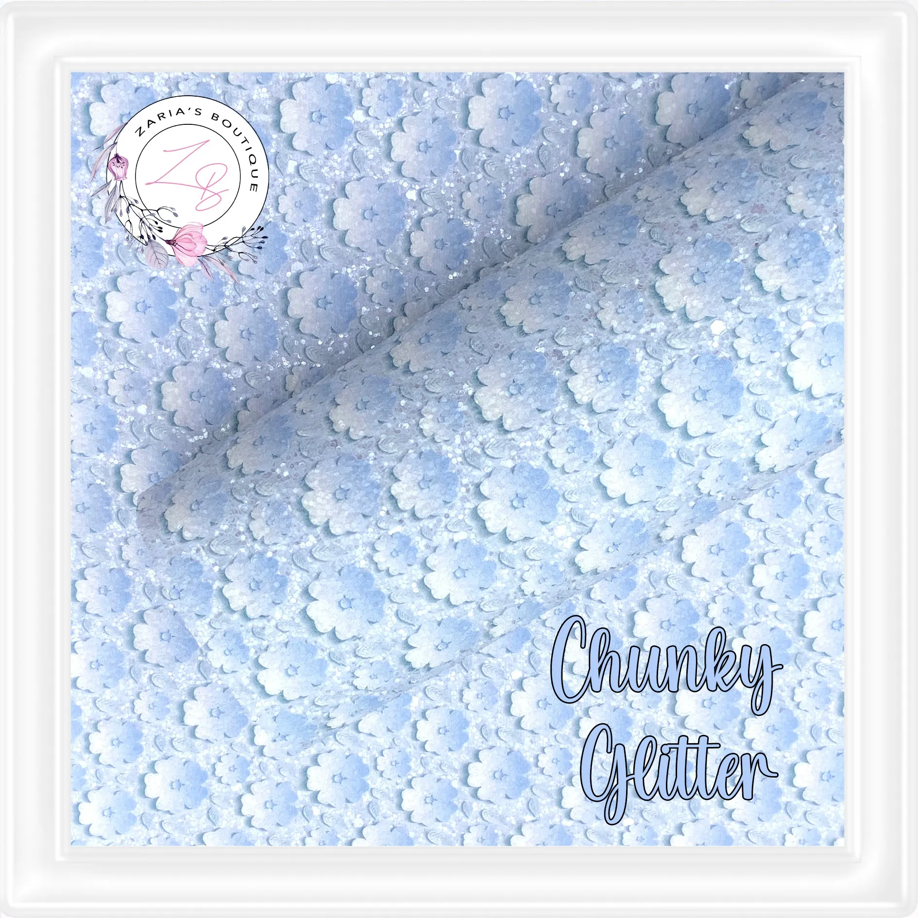 ⋅ Cherry Blossom Chunky Glitter ⋅ 1.2mm ⋅ Powder Blue ⋅