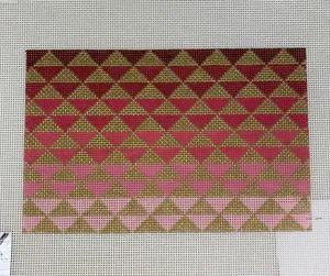 * Kimberly Anne Needlepoint 315 SF01A Ombre Clutch, Pink