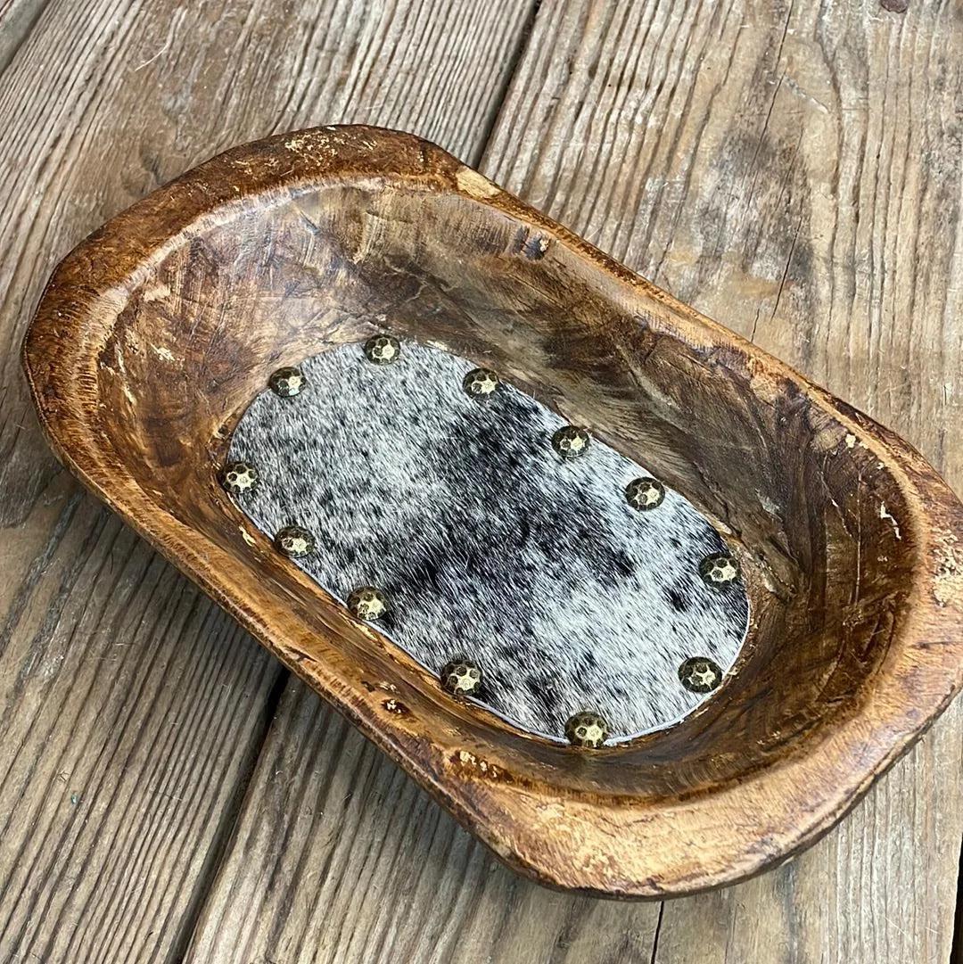 061 Small Décor Bowl - B&W Speckle w/