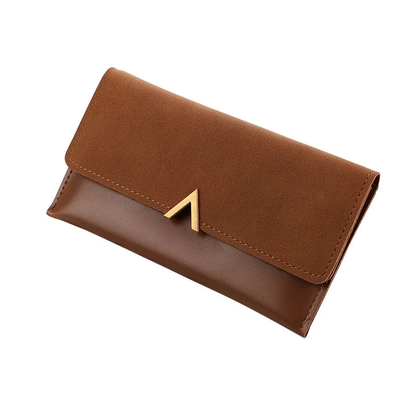 2019 Leather Women Wallets Hasp Lady Moneybags Zipper Coin Purse Woman Envelope Wallet Money Cards ID Holder Bags Purses Pocket