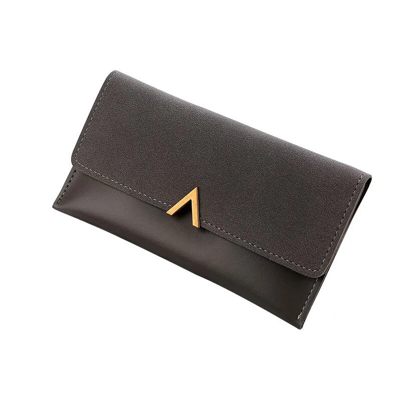 2019 Leather Women Wallets Hasp Lady Moneybags Zipper Coin Purse Woman Envelope Wallet Money Cards ID Holder Bags Purses Pocket