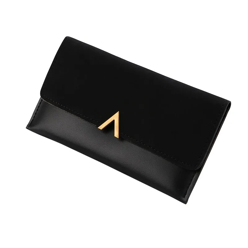 2019 Leather Women Wallets Hasp Lady Moneybags Zipper Coin Purse Woman Envelope Wallet Money Cards ID Holder Bags Purses Pocket