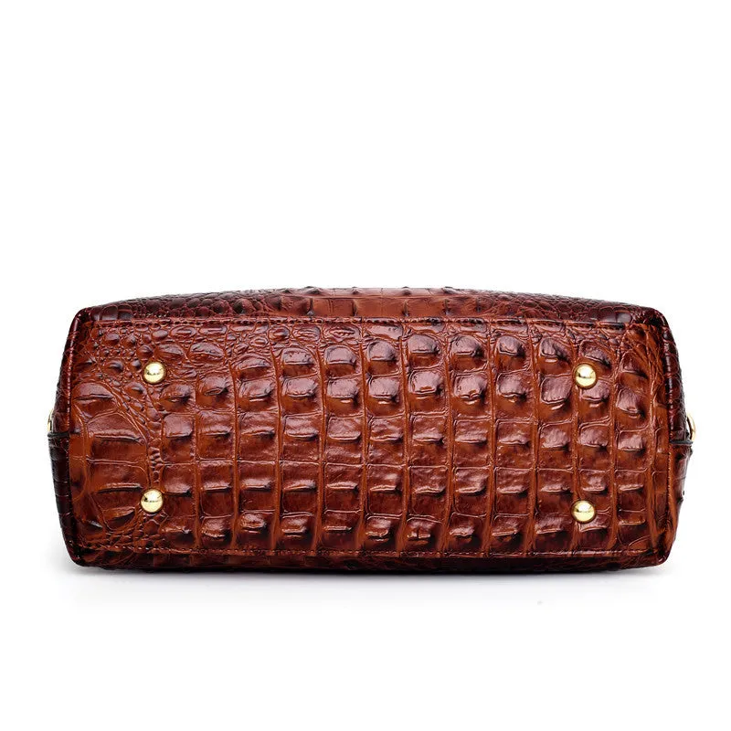 🔥2025 Hot Sale🔥Large Capacity Vintage Luxury Crocodile Leather Vintage Handbag