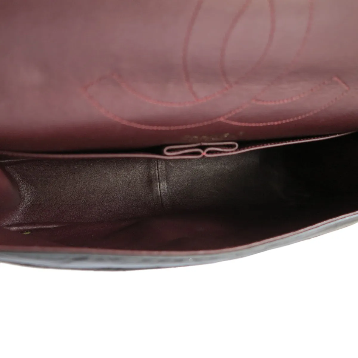 2.55 Reissue Flap Bag Size 227 in Black Aged Calfskin