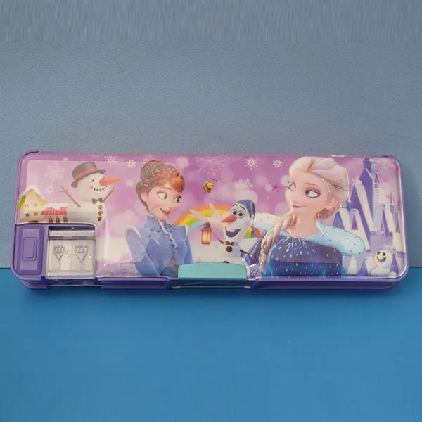 3D Cars Print & Color Changing Pencil Pouch Barbie Doll Pencil Pouch With Sharpener for Kids Stylish Pencil Pouch  (Red, Pink And Purple Color )(Price For 1 Piece)