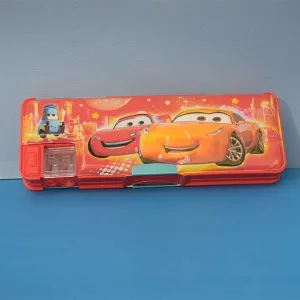 3D Cars Print & Color Changing Pencil Pouch Barbie Doll Pencil Pouch With Sharpener for Kids Stylish Pencil Pouch  (Red, Pink And Purple Color )(Price For 1 Piece)