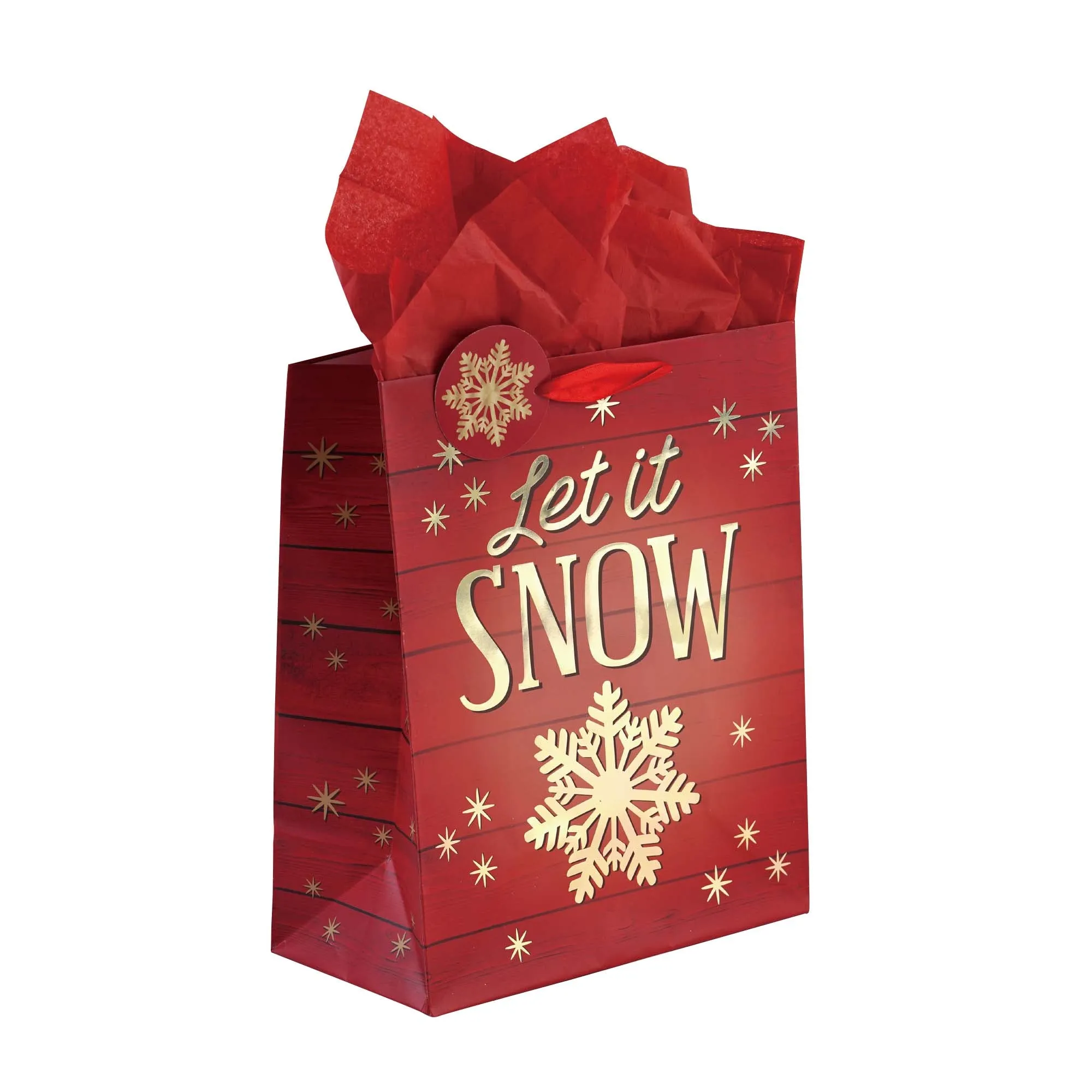 3Pk Large Snowflakes For Christmas Hot Stamp/Glitter Bag, 4 Designs