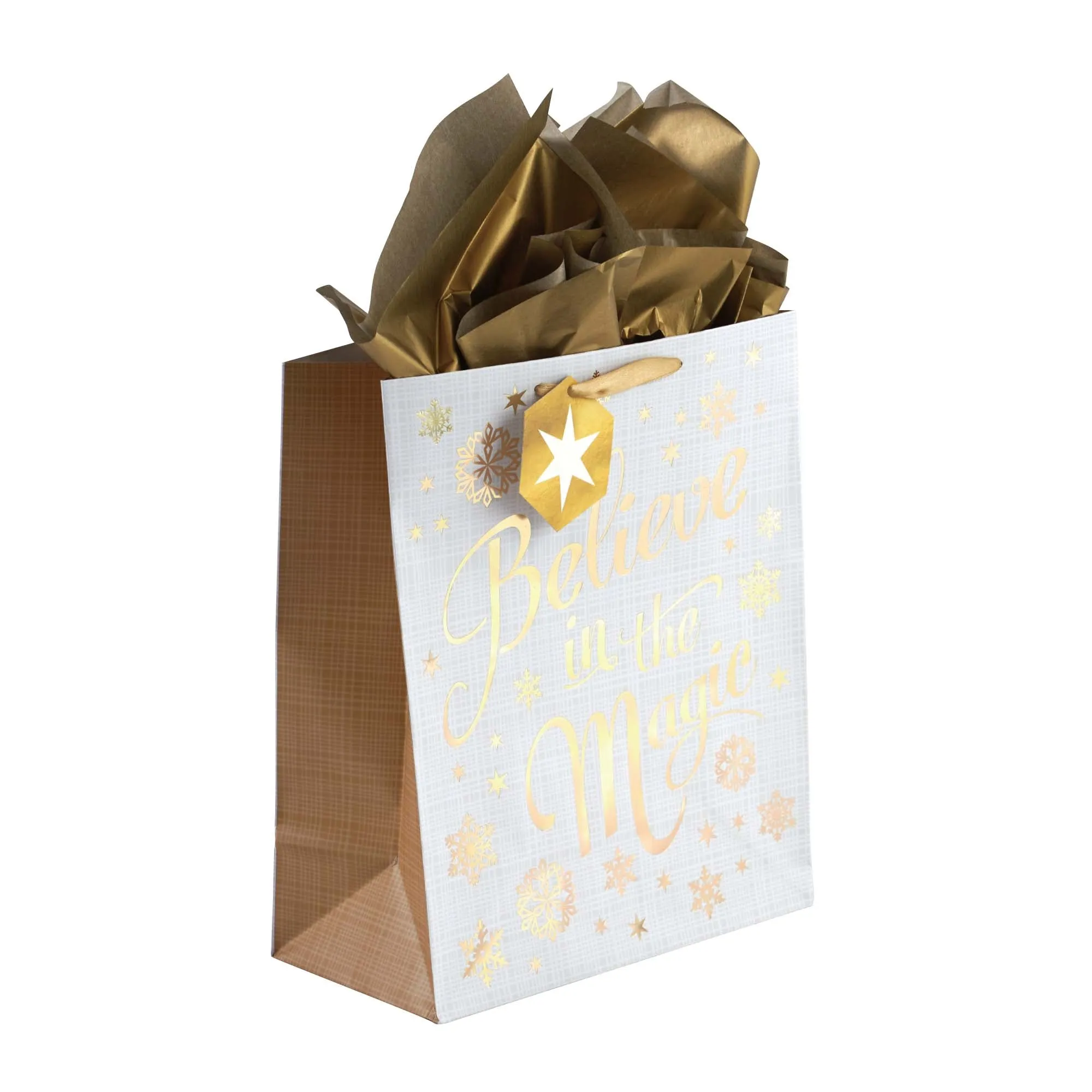 3Pk Large Snowflakes For Christmas Hot Stamp/Glitter Bag, 4 Designs