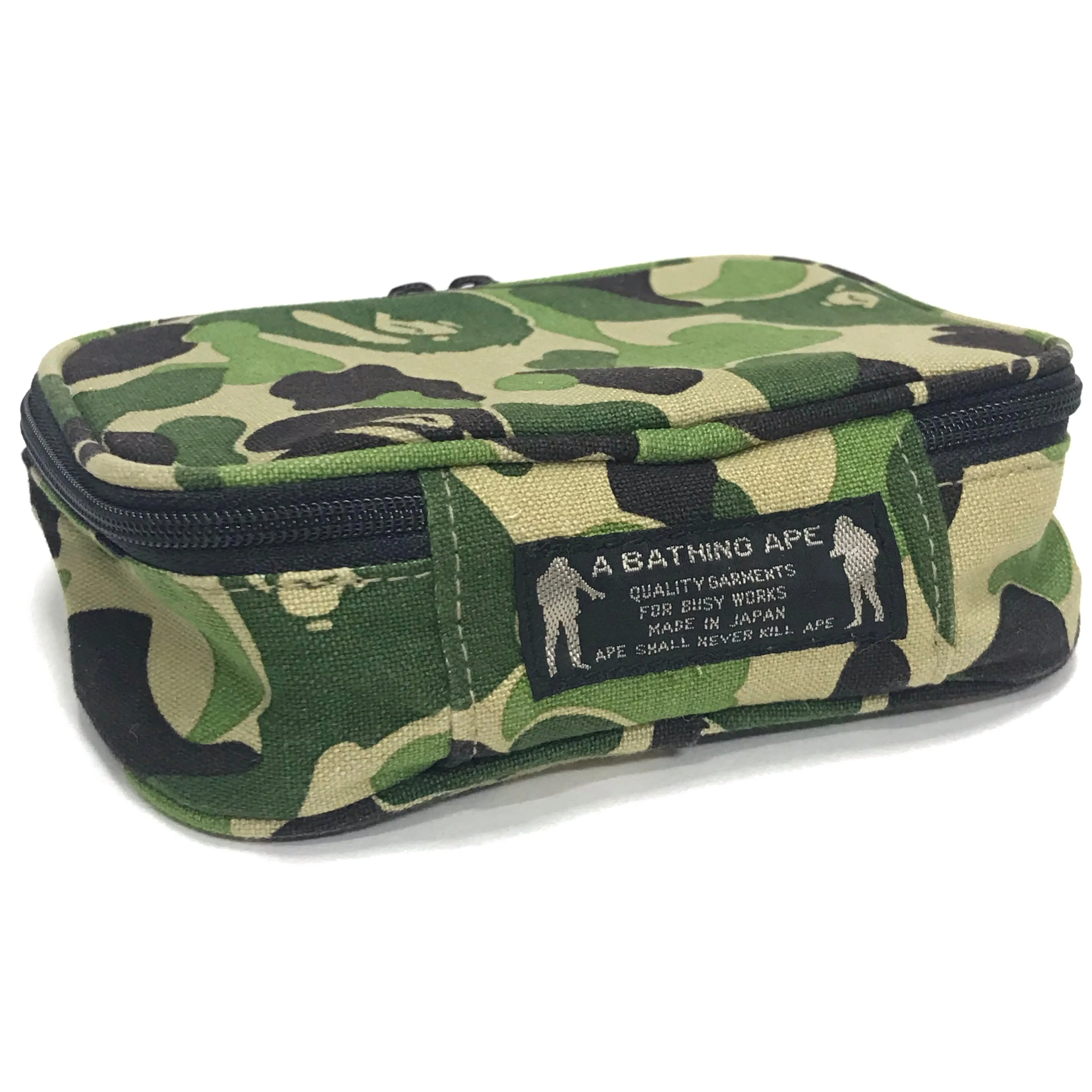 A Bathing Ape Bape Vintage ABC Camo Pouch Green