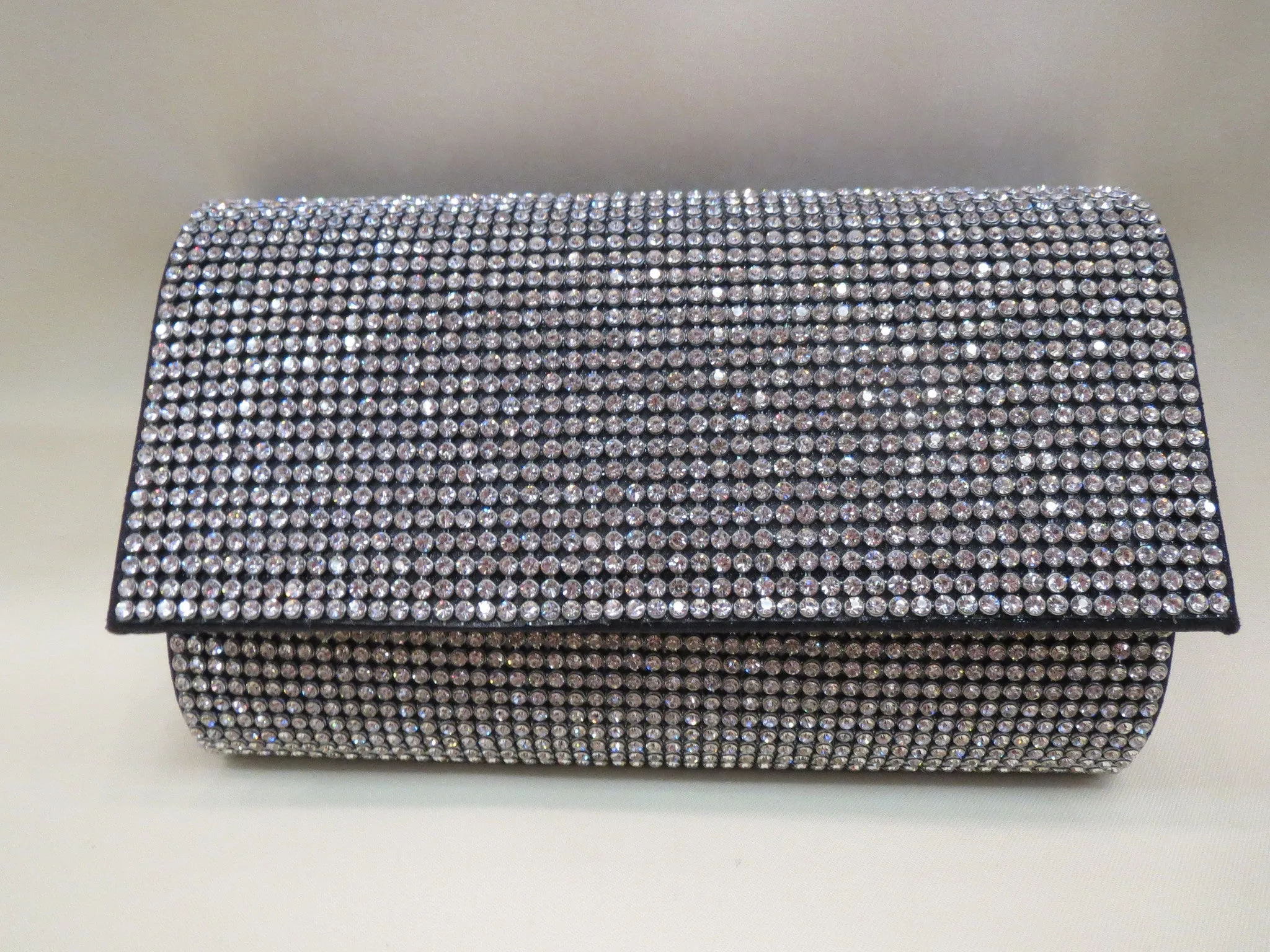 ADO | Crystal Clutch Purse/Wallet Black