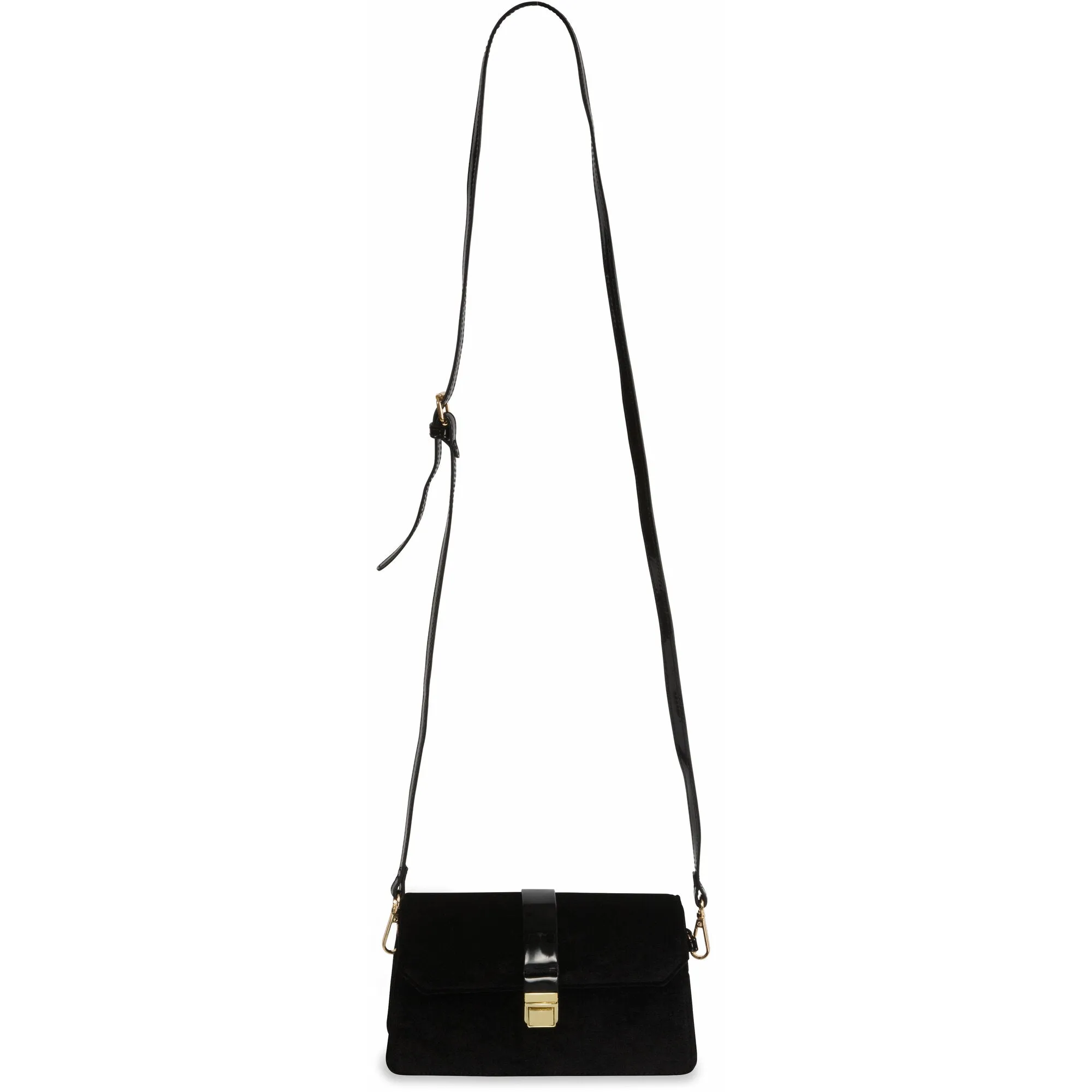 Almond Velvet Crossbody Bag