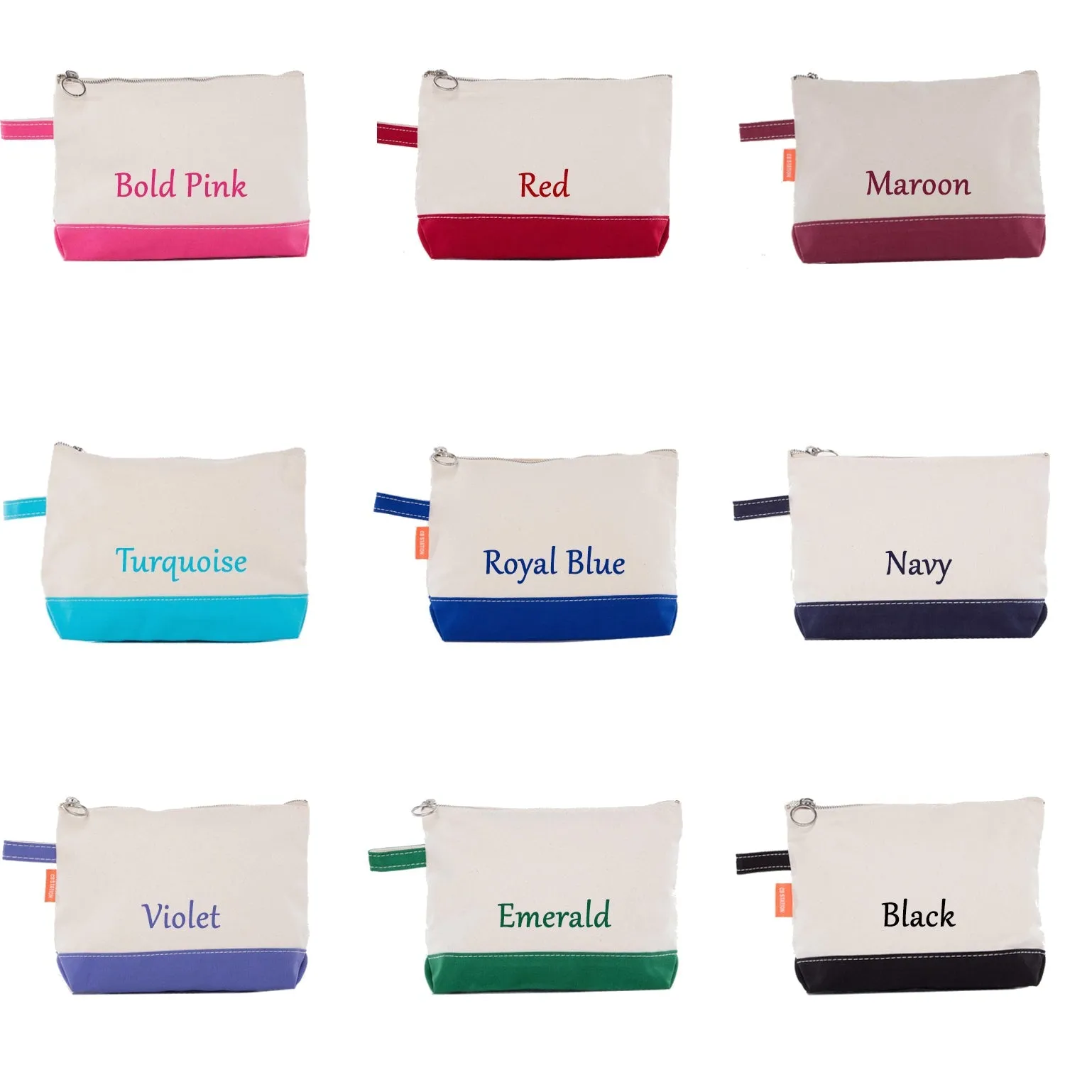 Alpha Omicron Pi Canvas Cosmetic Bag