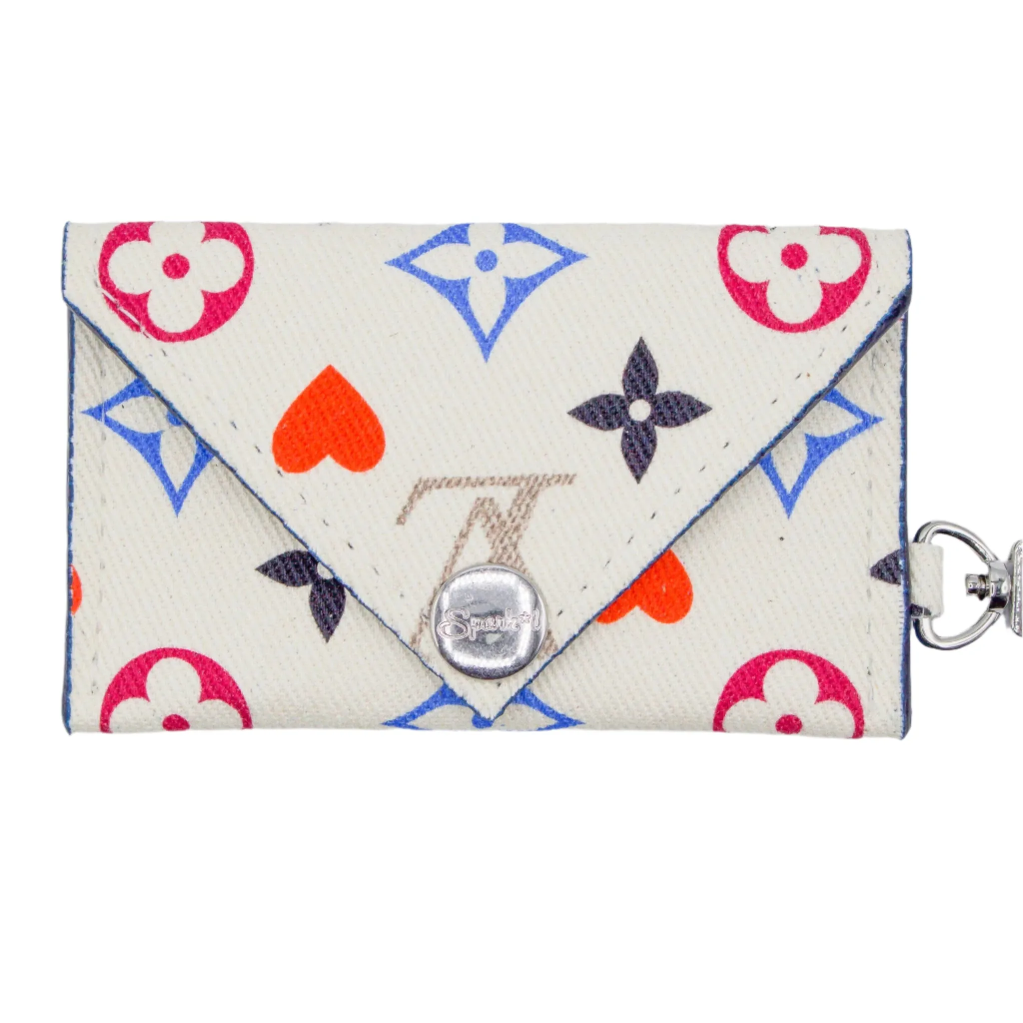 Amie Anderson 221. UNICORN - Upcycled LV Game On Envelope Wallet with Keychain