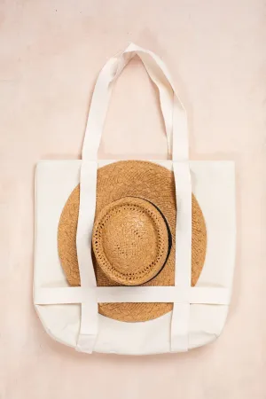Ann Canvas Hat Tote