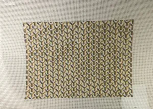 *Anne Fisher Needlepoint AF25T  7x10 'Y' Clutch- Tan