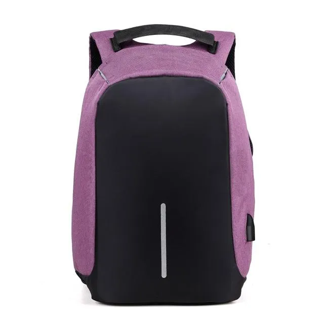 Anti-theft Bag Rucksack Waterproof Travel Business USB Charger Backpack