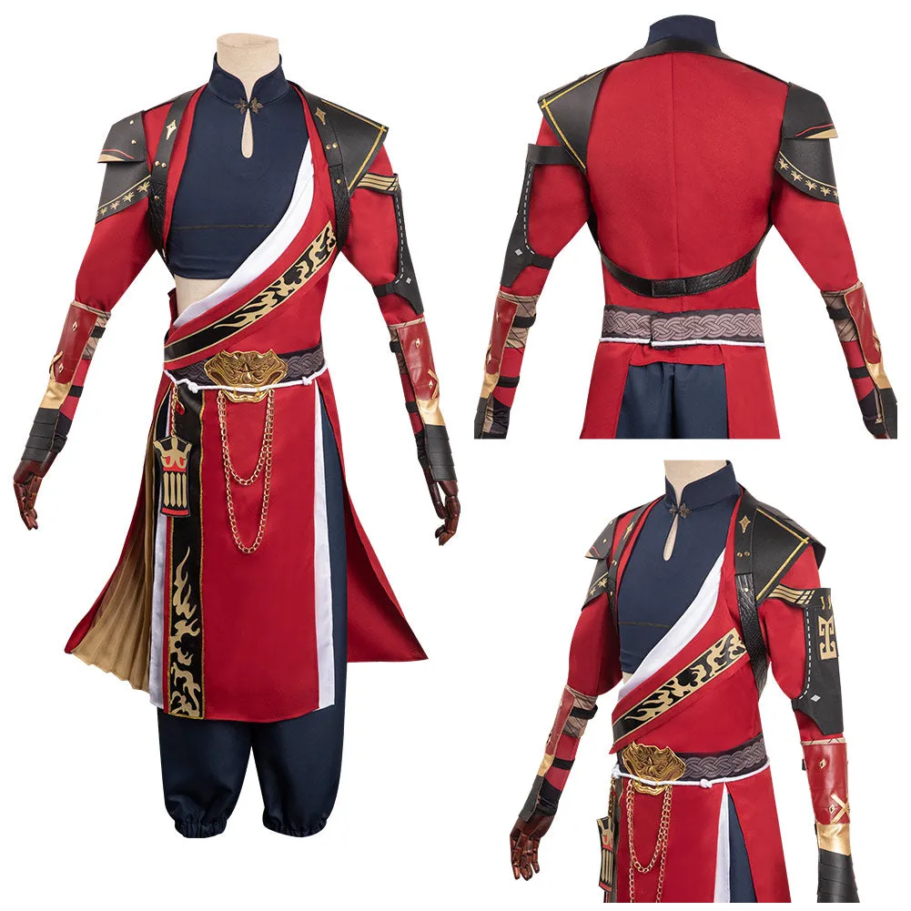 Ashes of the Kingdom Code Kite Sun Ce Cosplay Costume Vest Shirt Outfits Halloween Carnival Suit
