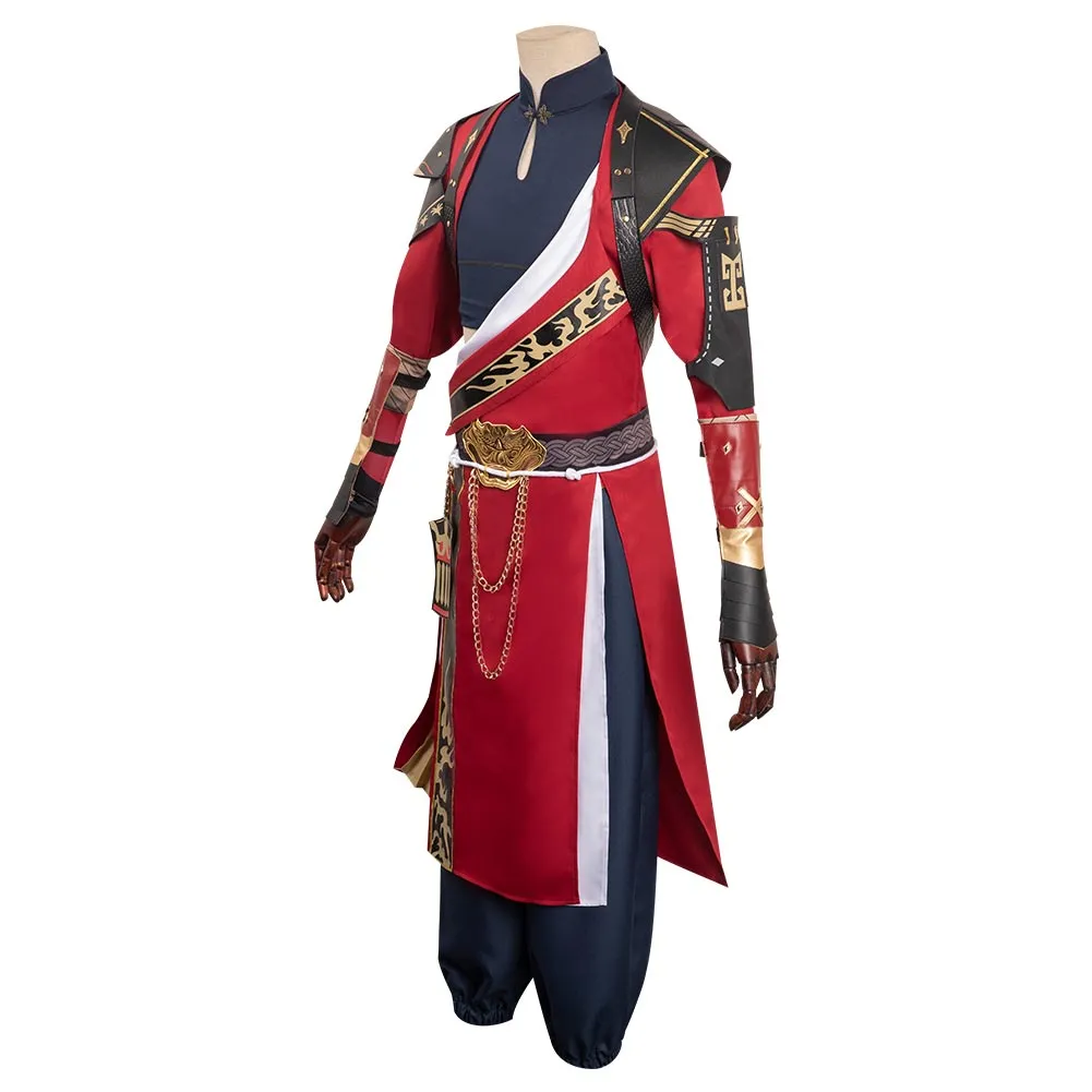Ashes of the Kingdom Code Kite Sun Ce Cosplay Costume Vest Shirt Outfits Halloween Carnival Suit