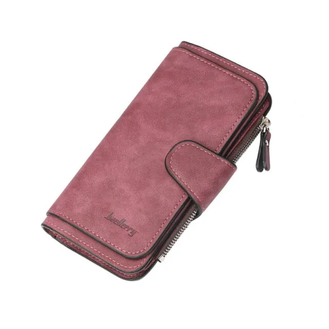 Baellerry Wallet Women Leather Luxury Card Holder Clutch Casual Women Wallets Zipper Pocket Hasp Ladies Wallet Female Purse W196