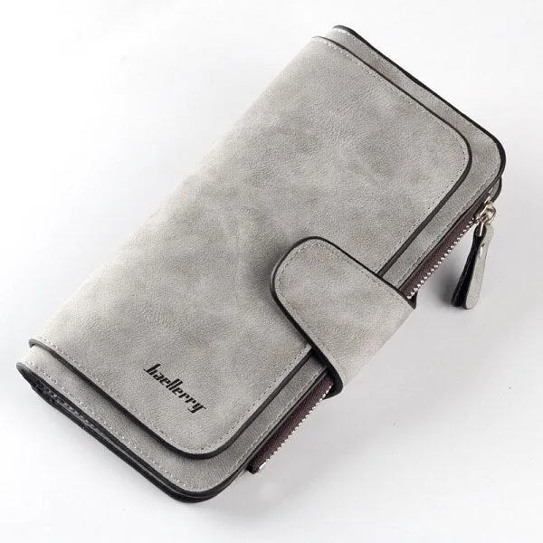 Baellerry Wallet Women Leather Luxury Card Holder Clutch Casual Women Wallets Zipper Pocket Hasp Ladies Wallet Female Purse W196