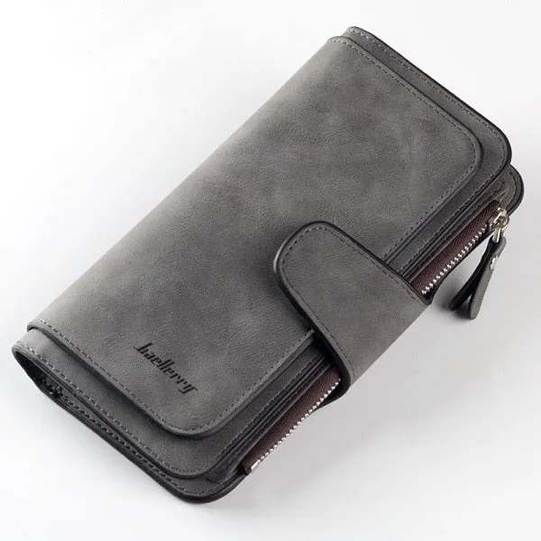 Baellerry Wallet Women Leather Luxury Card Holder Clutch Casual Women Wallets Zipper Pocket Hasp Ladies Wallet Female Purse W196