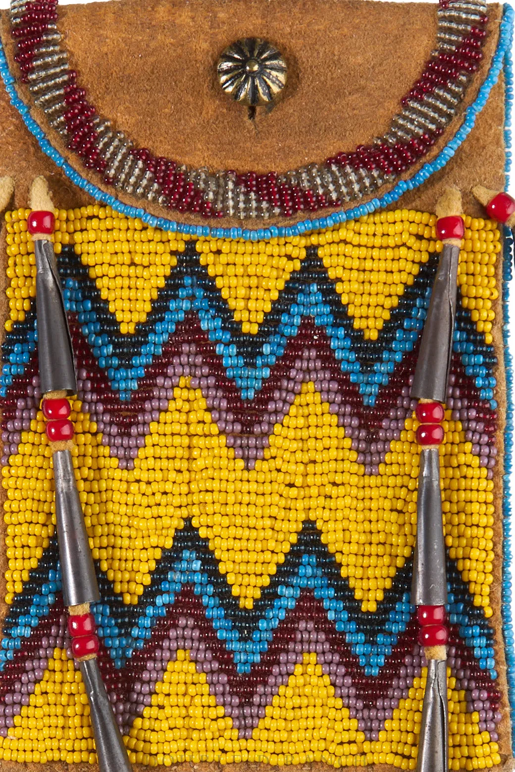 Bag, Strike A Lite, Beaded, Plains, Vintage 20th Century, 1323