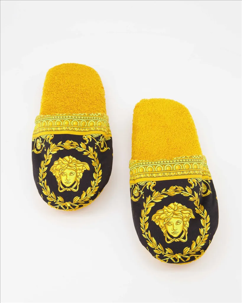 Barocco White Slippers