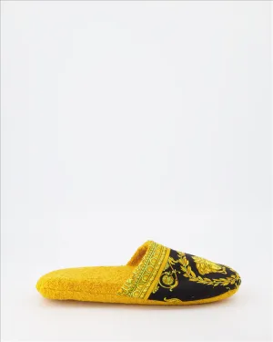 Barocco White Slippers