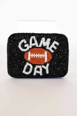 BEADED BLACK GAMEDAY CC HOLDER