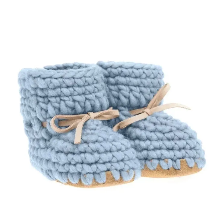 Beba Bean Sweater Moccs - Blue