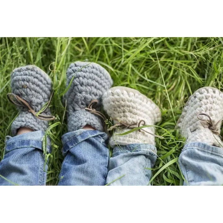 Beba Bean Sweater Moccs - Oatmeal