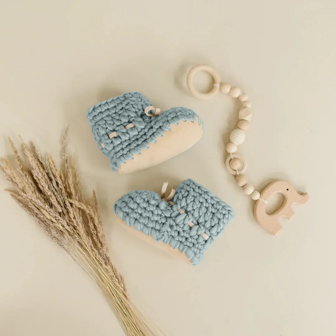 Beba Bean Sweater Moccs - Sage