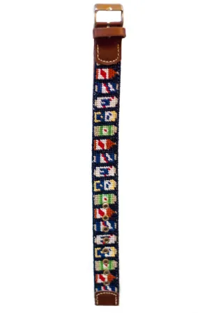 Beer Bottle Needlepoint Watch Strap