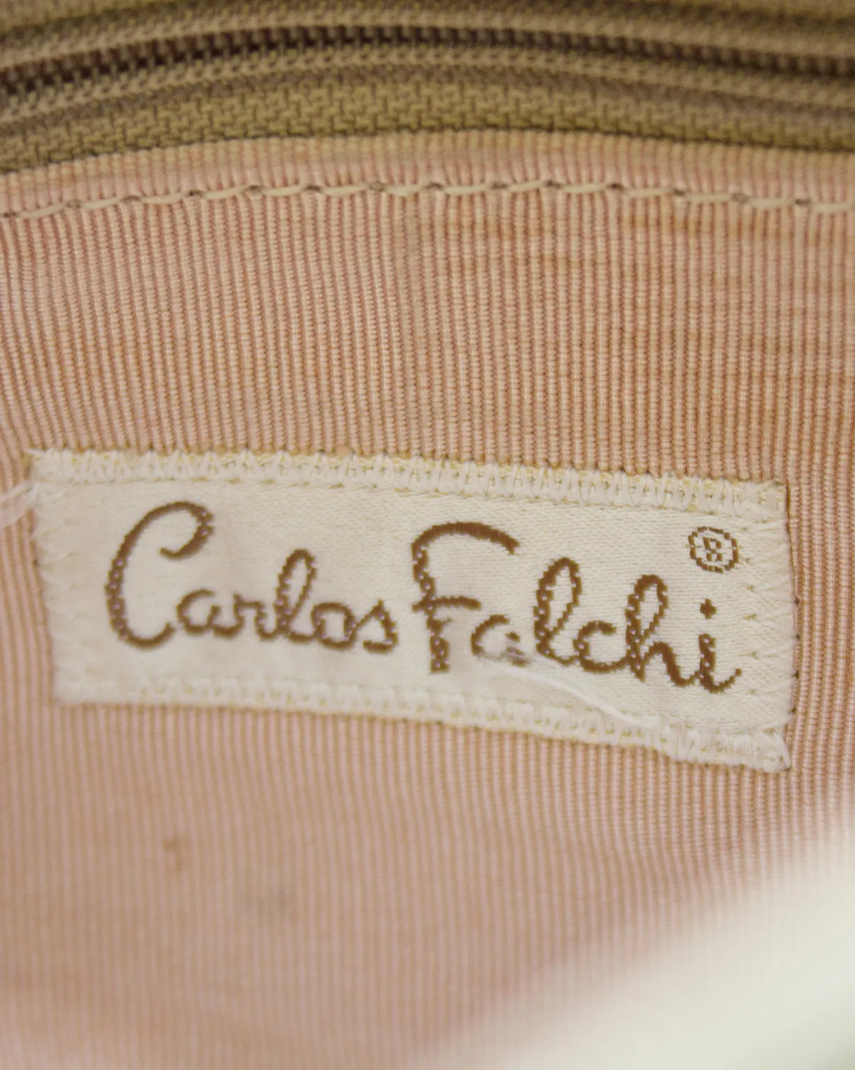 Beige Ostrich Mini Sac