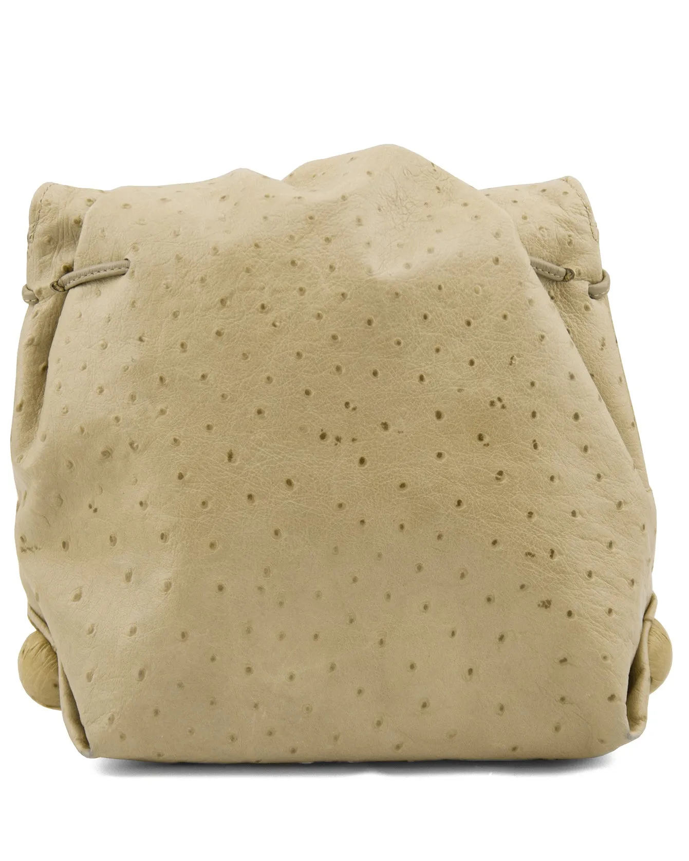 Beige Ostrich Mini Sac