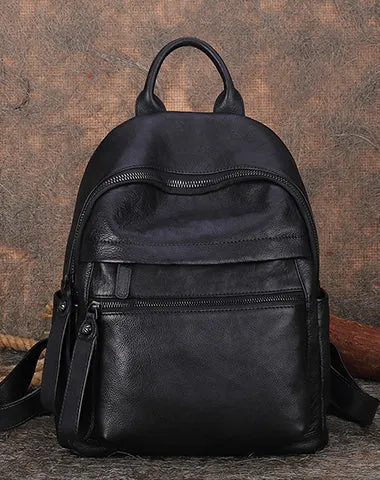 Best Vintage Leather Rucksack Bag Womens Vintage School Backpacks Leather Backpack Purse