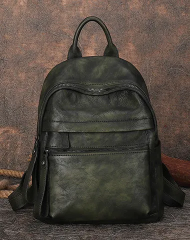 Best Vintage Leather Rucksack Bag Womens Vintage School Backpacks Leather Backpack Purse