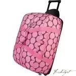 Big Dot Pink Rolling Duffel Bag