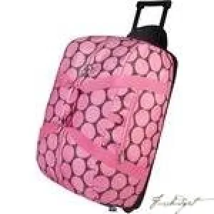 Big Dot Pink Rolling Duffel Bag