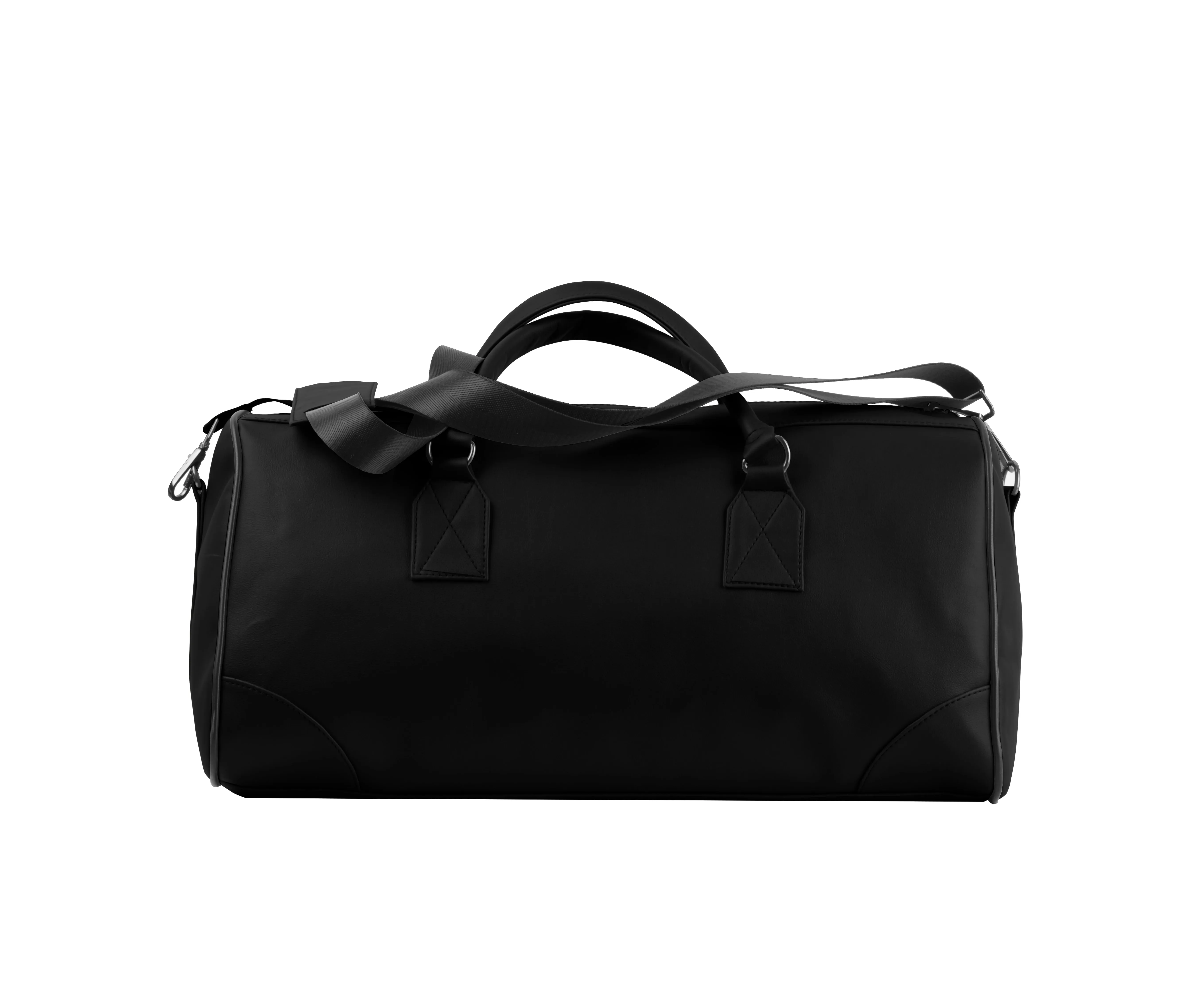 Black Mixed Duffel Bag Paw Print