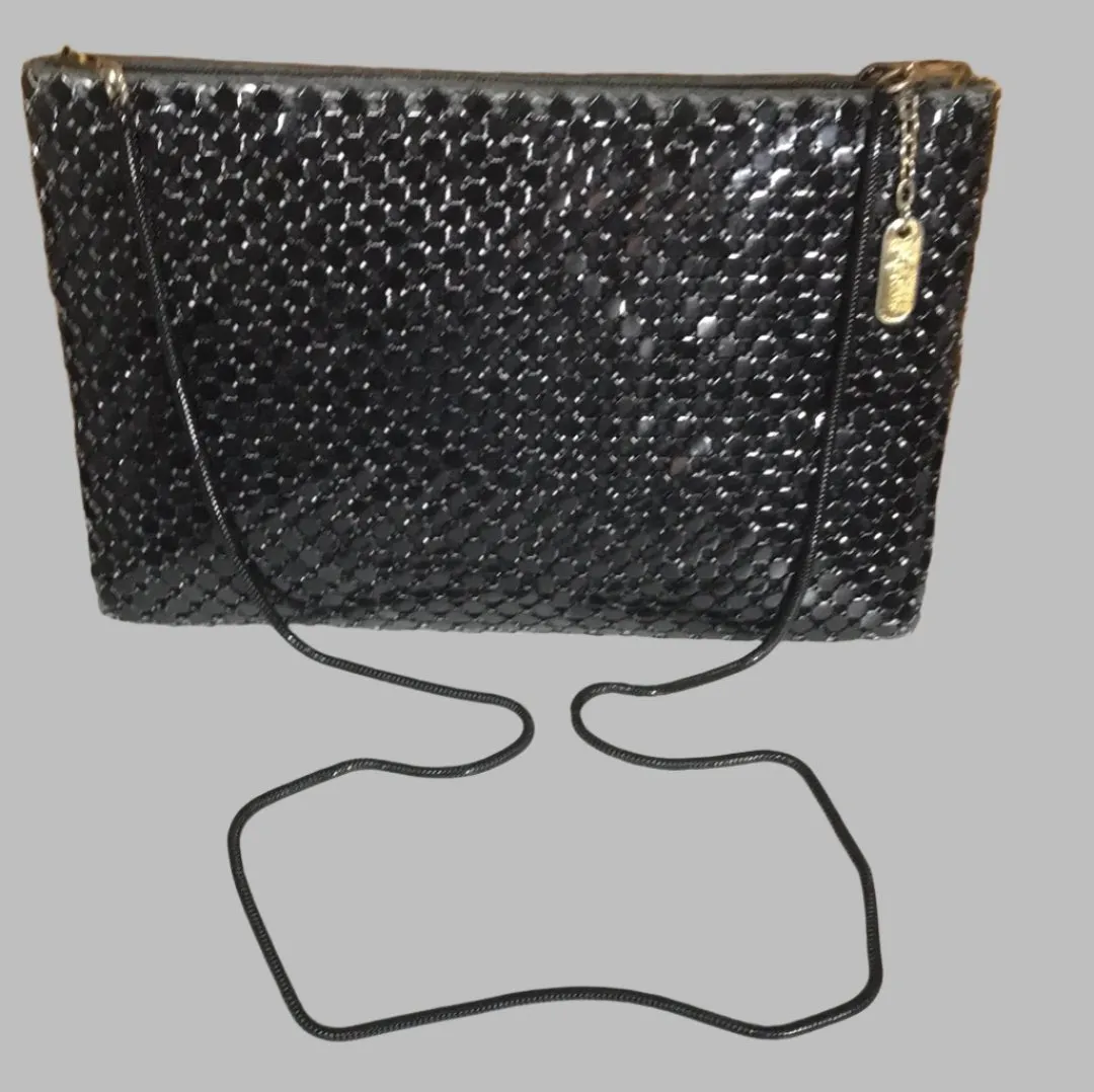 Black Vintage Lyrella Shoulder Clutch