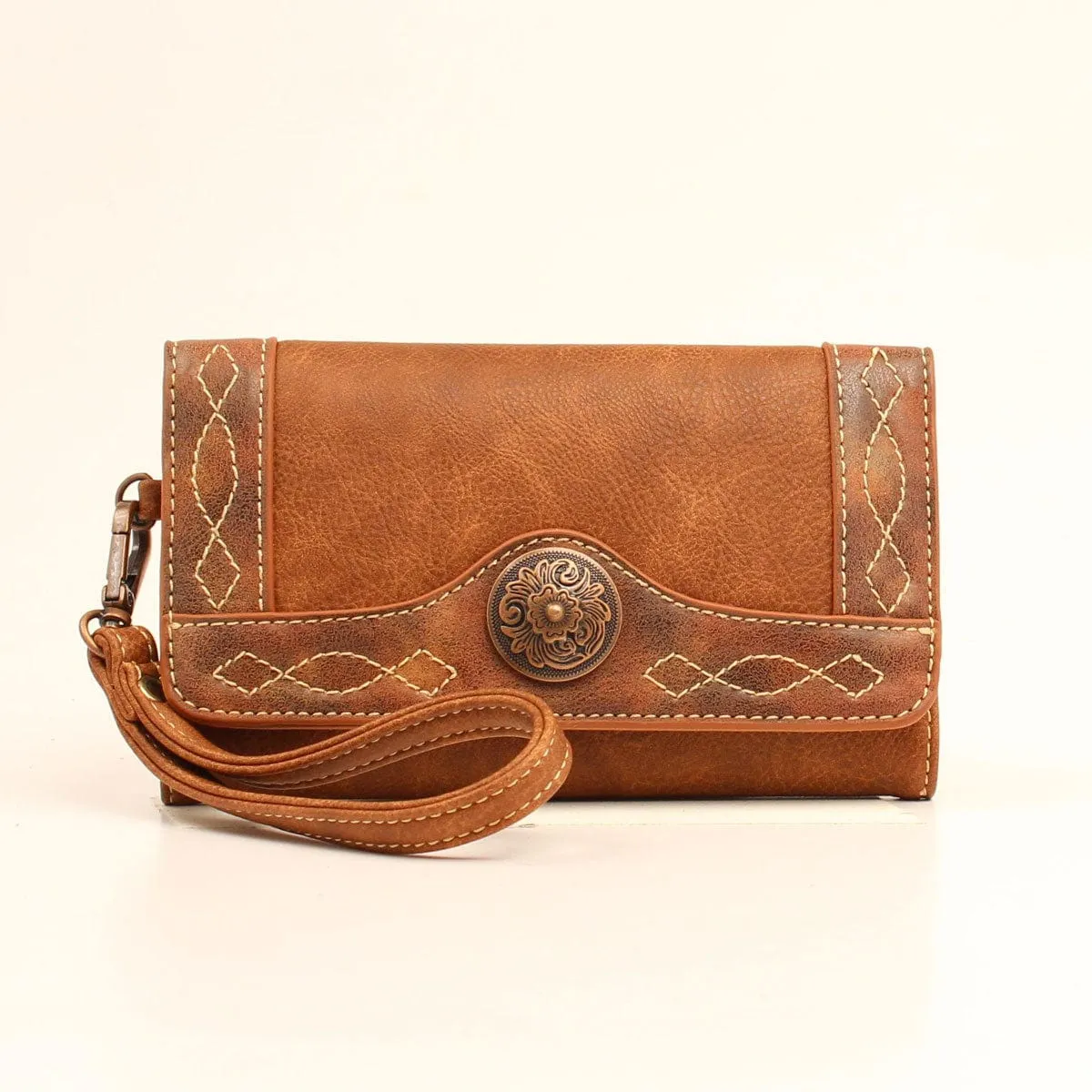 Blazin Roxx Tan Ivy Style Clutch