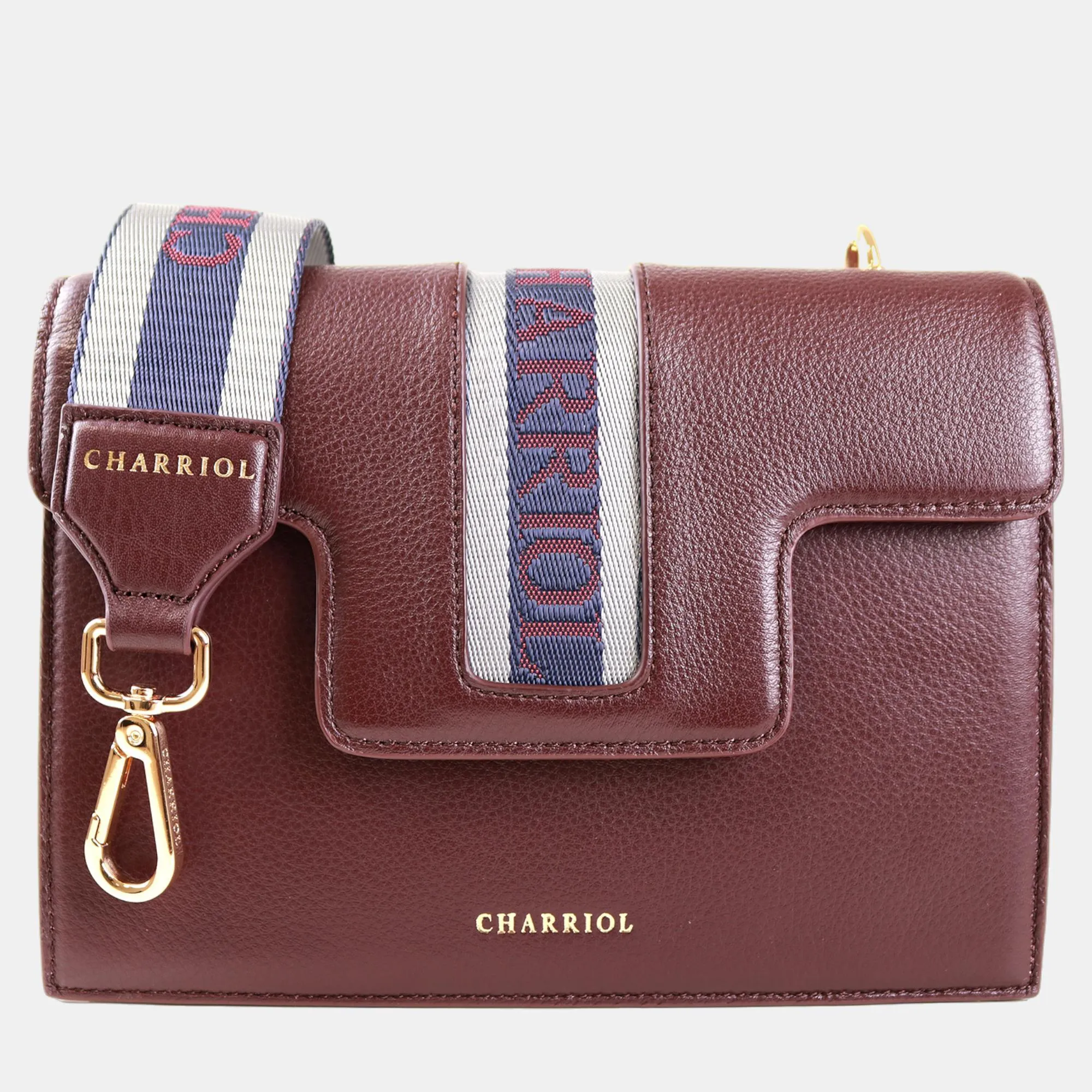 Bordeaux Leather Deauville Crossbody