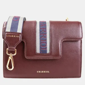 Bordeaux Leather Deauville Crossbody