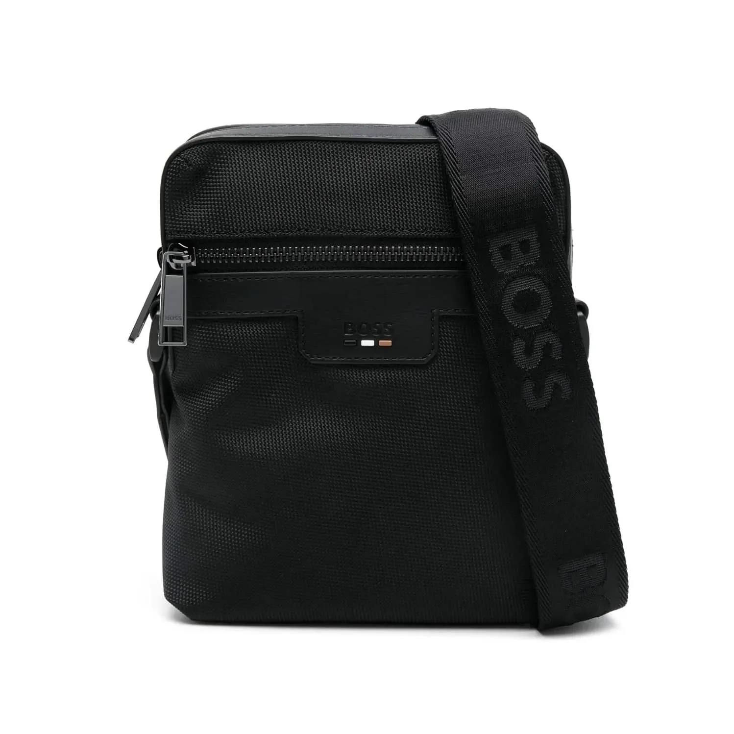 BOSS RAY_N_NS FAUX-LEATHER REPORTER BAG