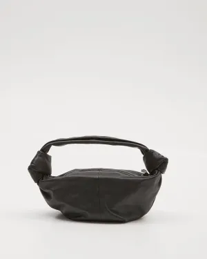 Bottega Veneta Black Leather Double Knot Shoulder Bag