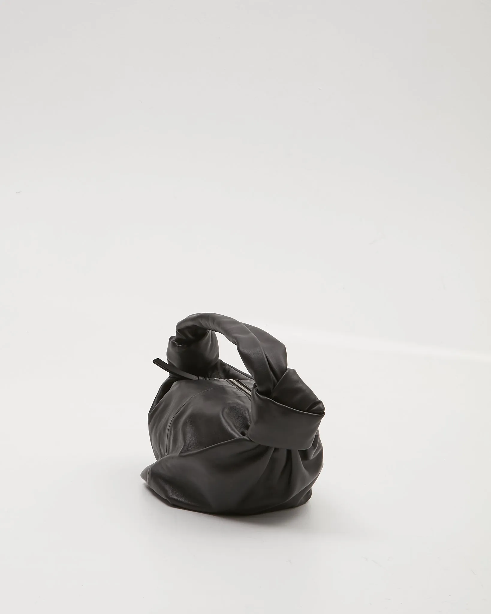 Bottega Veneta Black Leather Double Knot Shoulder Bag