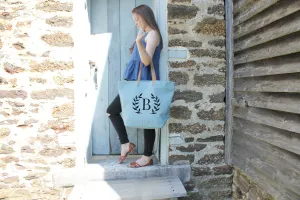 Bridesmaid Gift Burlap Tote Bags - 100% Jute Burlap
