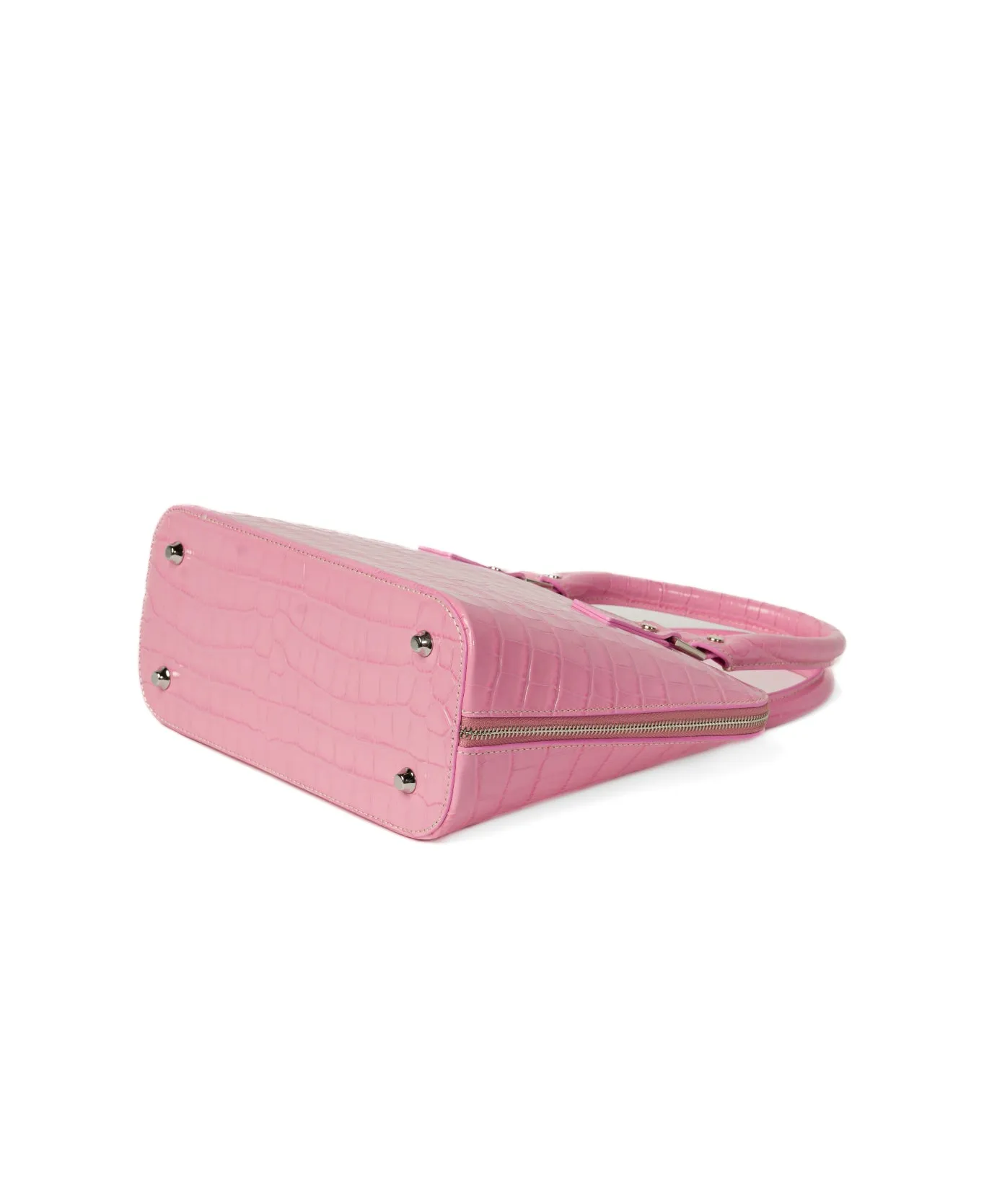 Bugatti Embossed Croco Leather Bag Candy Pink