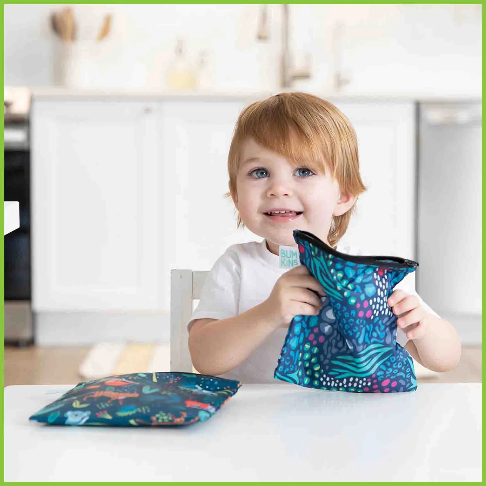 Bumkins Large Snack/Sandwich Bags - 2 pack - NEW